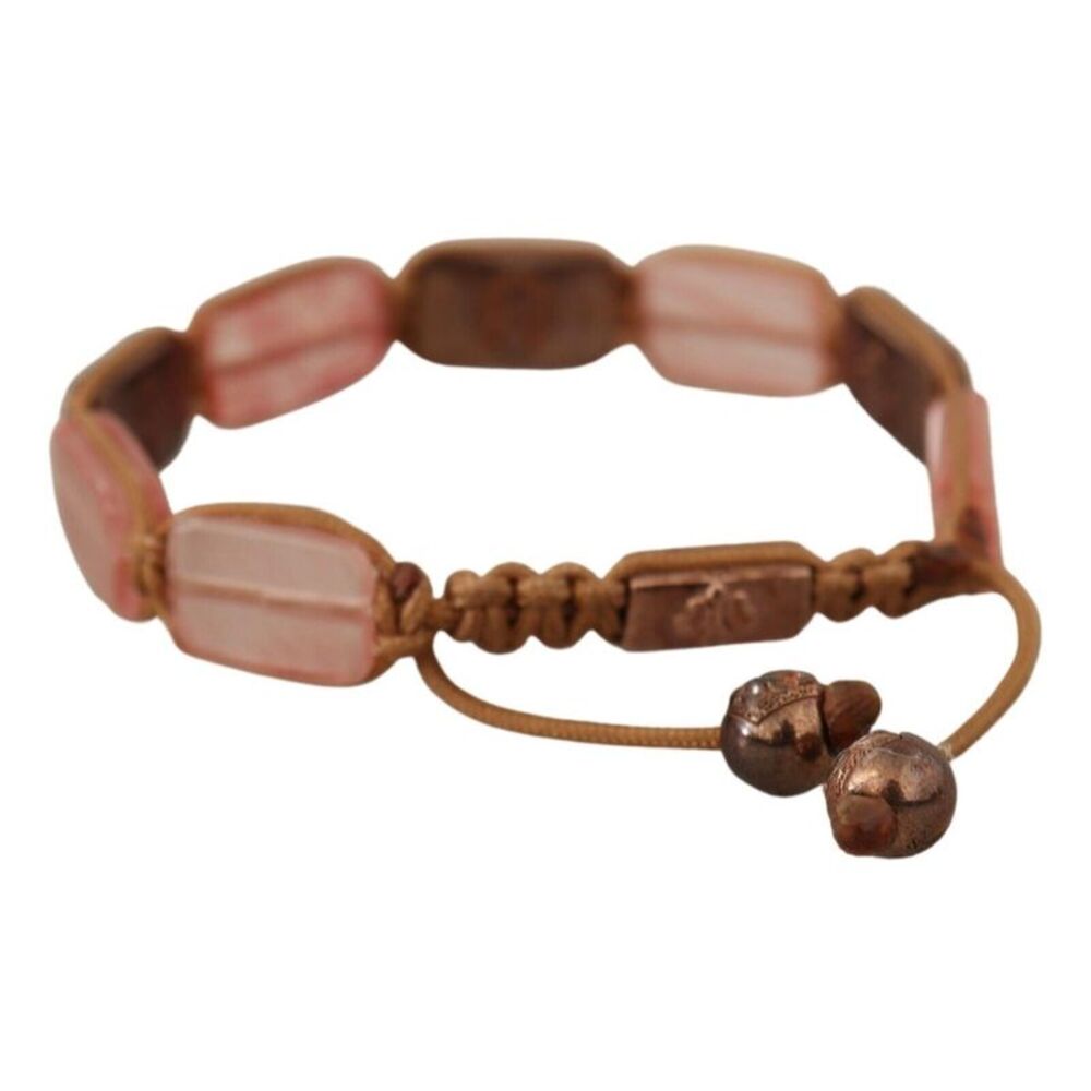 Nialaya Rose Quartz Rectangle Bracelet Bohemian Style Women Multicolor Bracelets